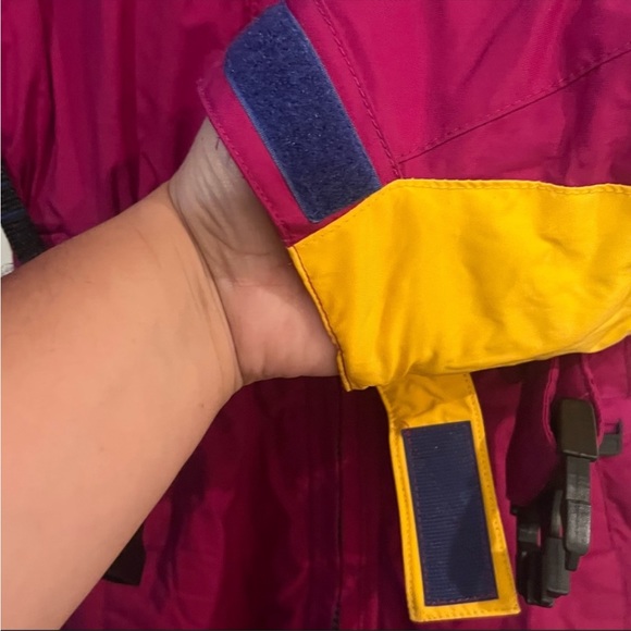 Vintage Edge Tech color block  ski suit size 8 - Picture 8 of 15